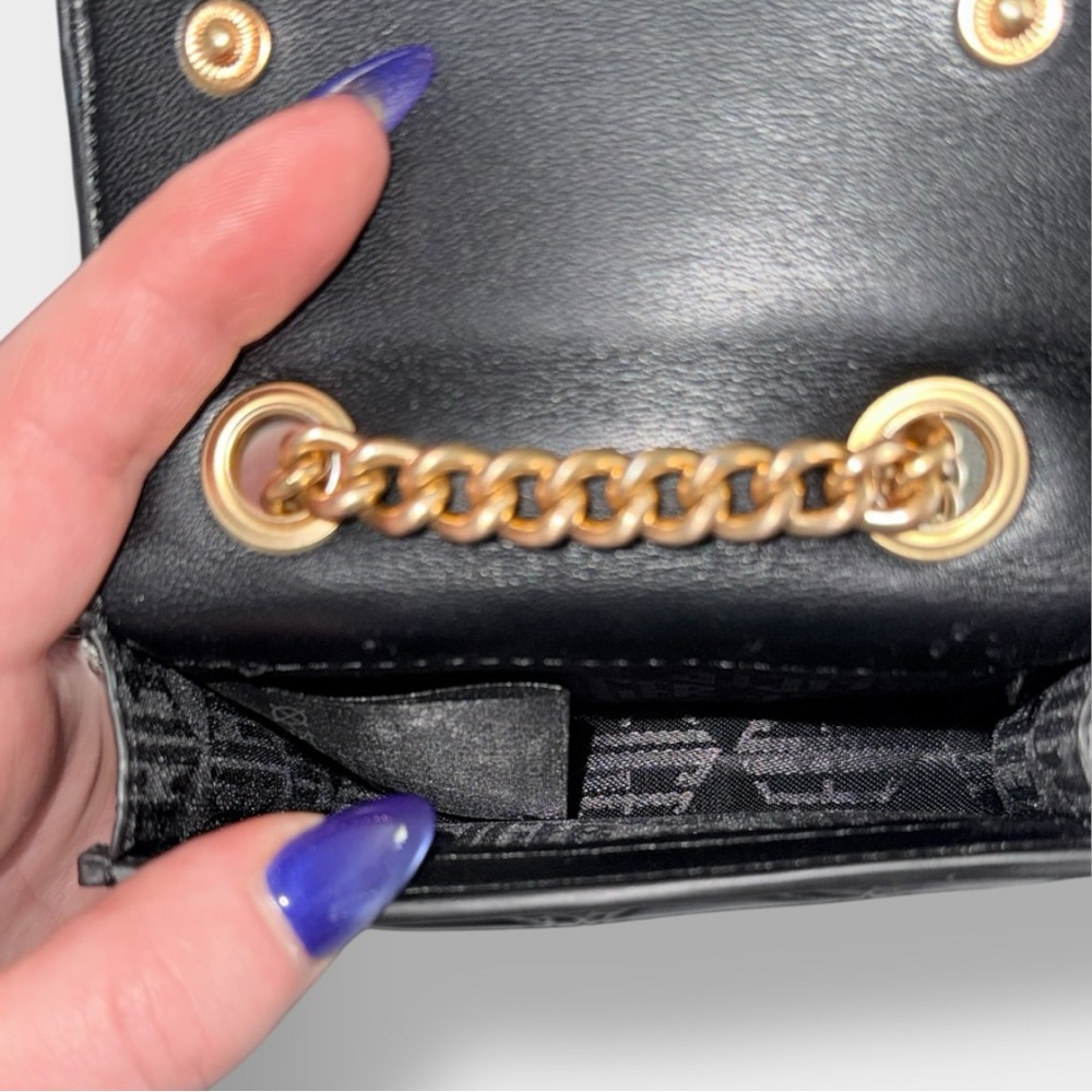 NWOT Kurt Geiger Black Micro Bag with Gold Chain - Picture 11 of 12